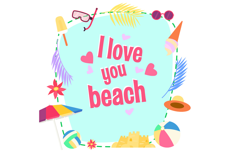 i-love-you-beach-summer-background