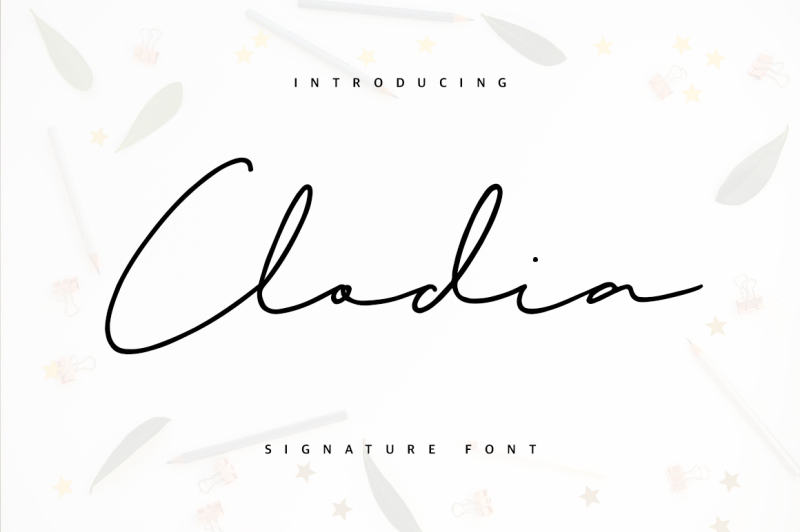 clodia-signature-font
