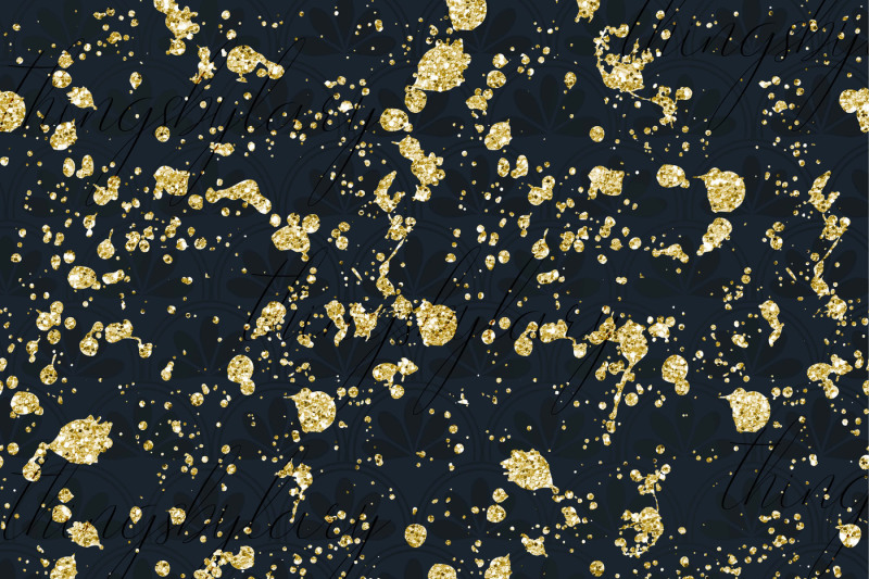 14-seamless-gold-glitter-splatter-overlay-images