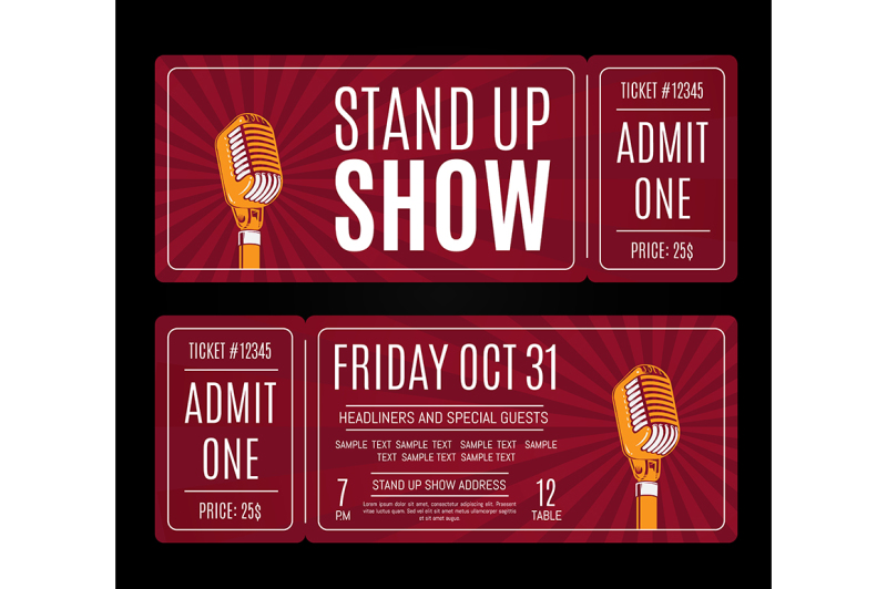 vector-stand-up-show-tickets-with-retro-microphone