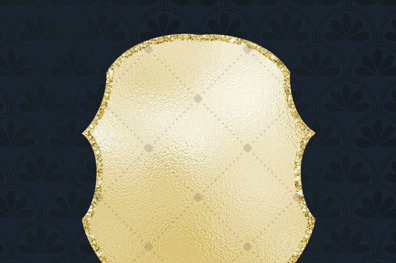 90-gold-and-glitter-shield-frame-clip-arts