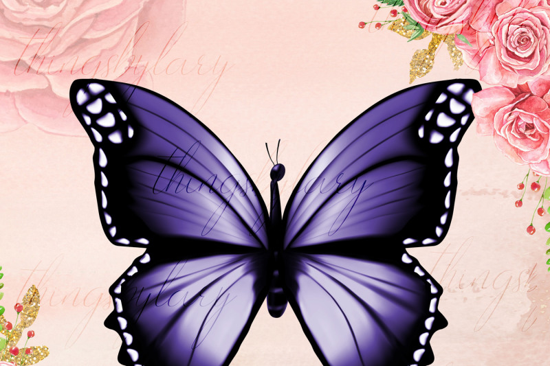 100-vivid-color-luxury-butterfly-clip-arts-romantic-clipart