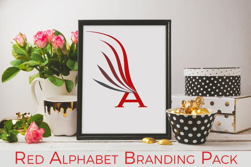 red-alphabet-branding-pack