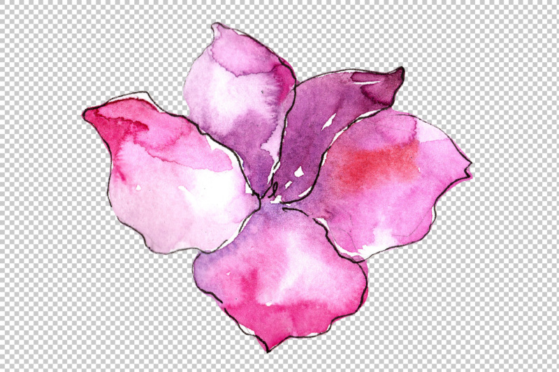 tropical-pink-gardenia-png-watercolor-flower-set