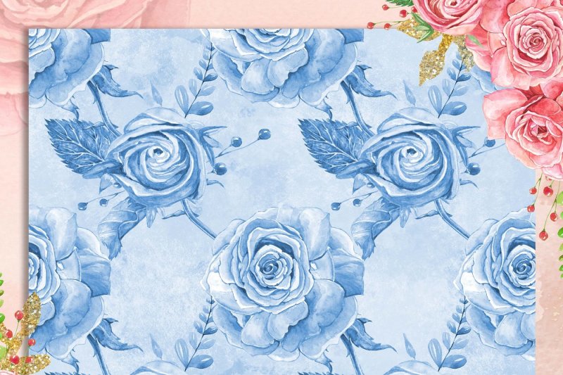 100-seamless-watercolor-wedding-rose-digital-papers