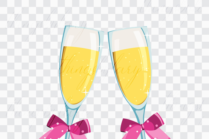 100-wedding-champagne-glass-clip-arts-champagne-flutes