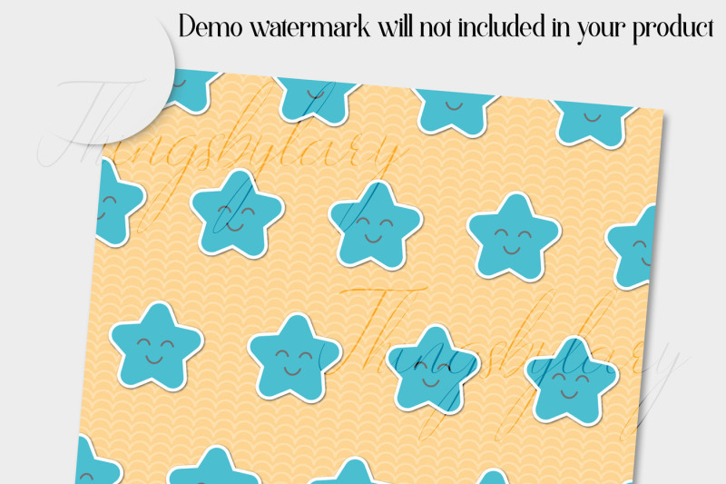 12-teal-and-yellow-baby-shower-digital-papers-kid-papers