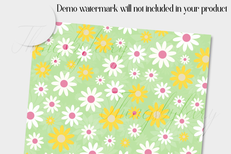 12-daisy-flower-digital-papers-in-pastel-theme-color