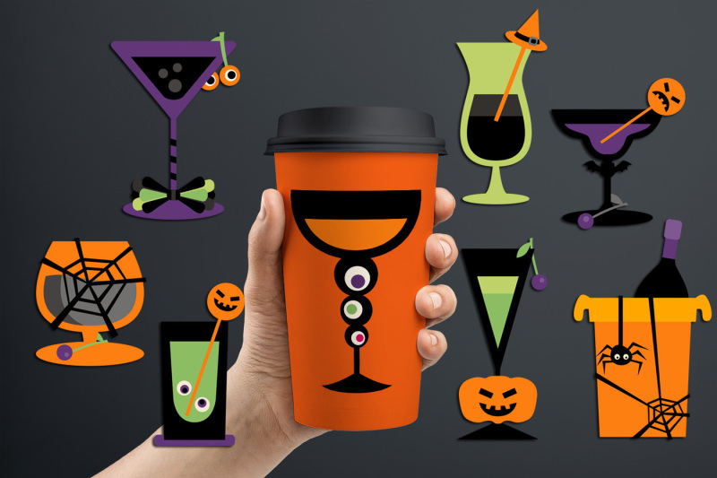 cocktail-glasses-drinks-halloween-graphics-and-illustrations