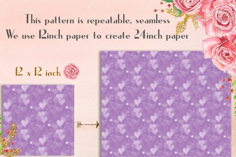 100-seamless-valentine-heart-bokeh-texture-digital-papers