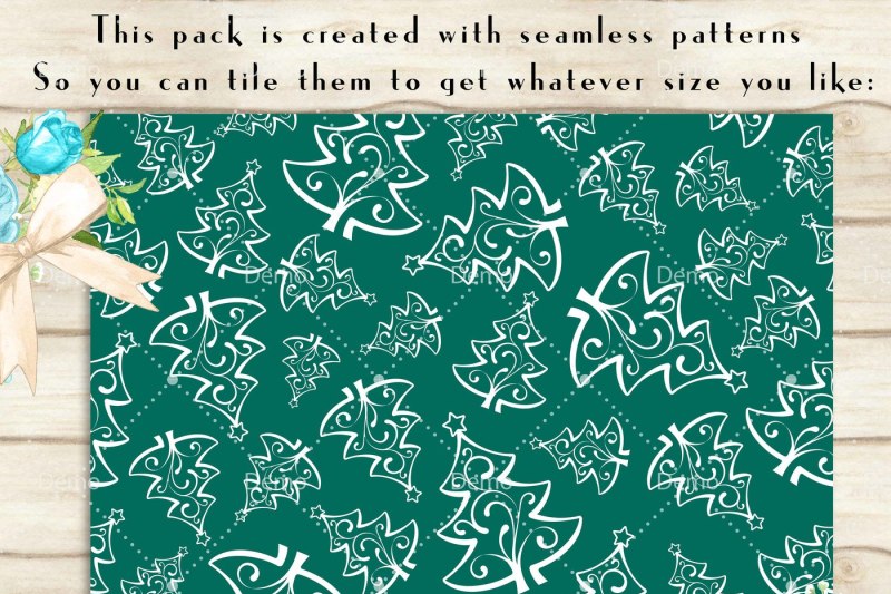 100-seamless-christmas-tree-pattern-digital-papers