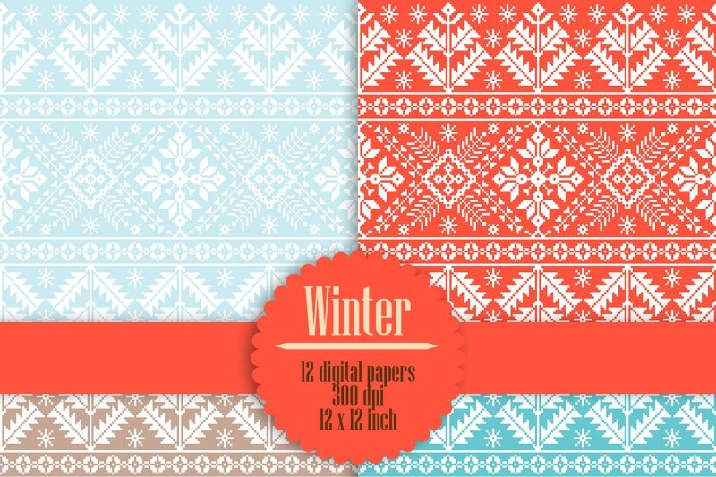 12-christmas-sweaters-knitting-pattern-digital-papers