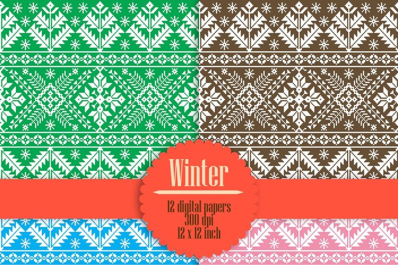 12-christmas-sweaters-knitting-pattern-digital-papers