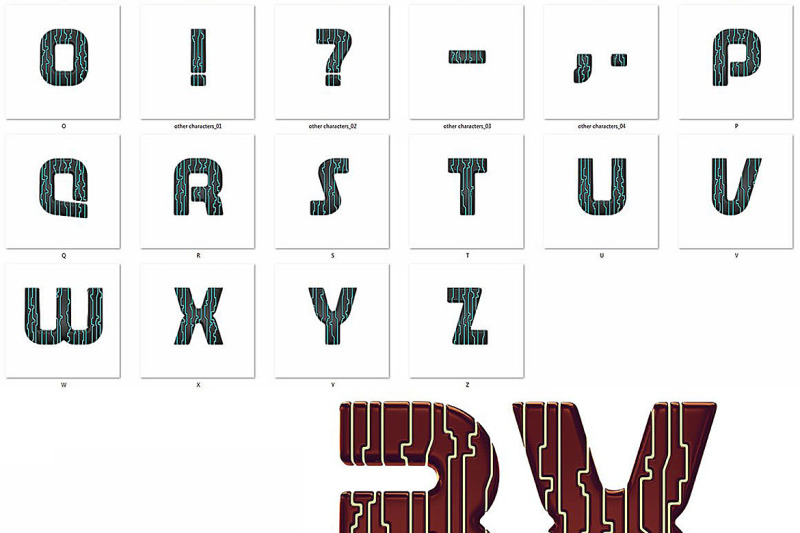 tron-futuro-3d-lettering