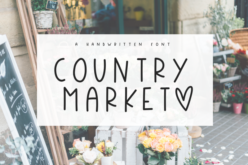 country-market-a-cute-display-font