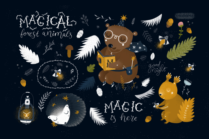 magical-forest-animals