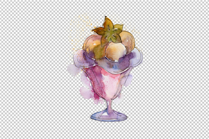 watercolor-colorful-ice-cream-png-set