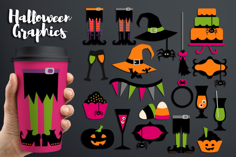 halloween-party-clipart-graphics-witch-legs-hats-sweets