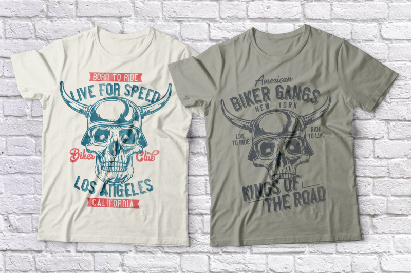 biker-t-shirts-set