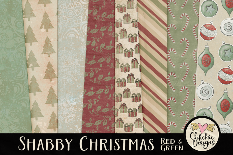 shabby-christmas-texture-paper-pack