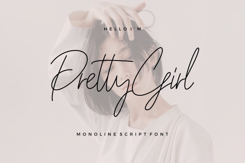 pretty-girl-monoline
