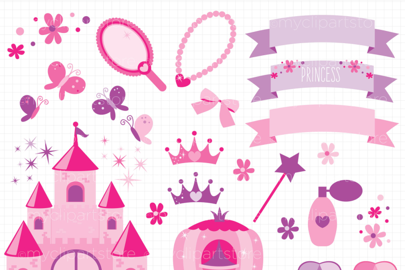 pink-flower-princess-vector-clipart
