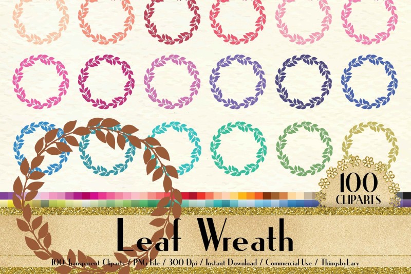 100-leaf-wreath-clip-arts-botanical-wreath-clip-arts