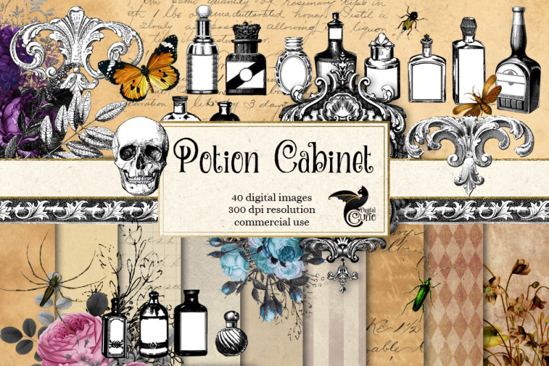 potion-cabinet-digital-scrapbooking-kit