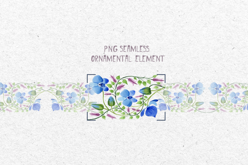 ornament-of-blue-flowers-png-watercolor-set
