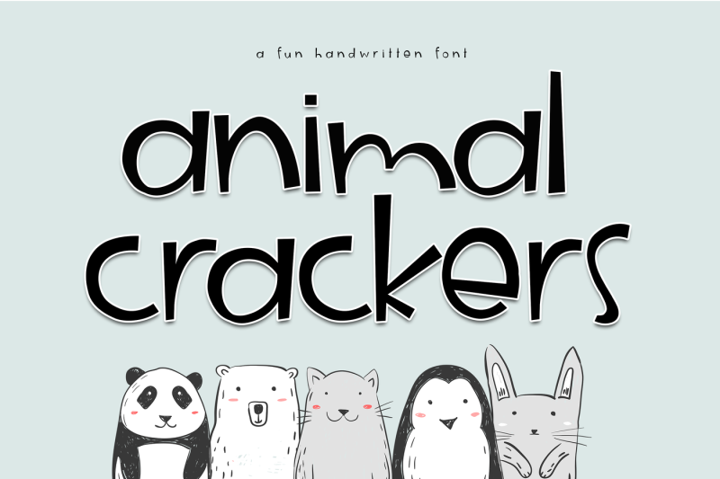 animal-crackers-a-fun-handwritten-font