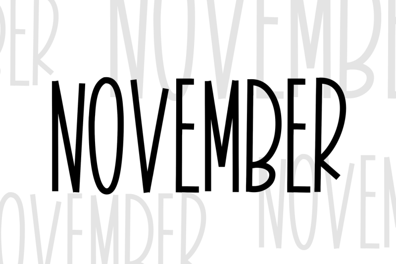 november-a-tall-handwritten-font
