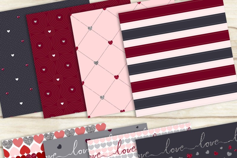 16-seamless-red-and-gray-love-valentine-digital-papers