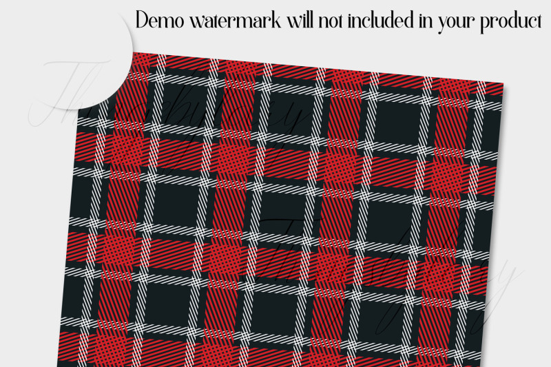 24-seamless-red-black-yellow-plaid-digital-papers-tartan