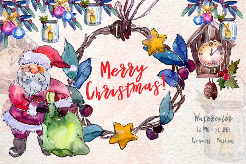 merry-christmas-holiday-png-watercolor-set