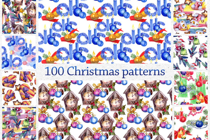 100-patterns-of-christmas-jpg-watercolor-set