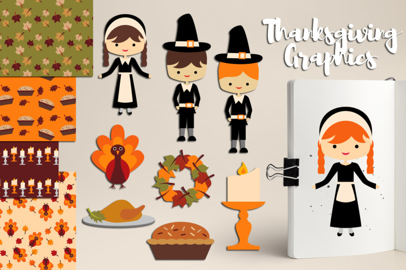 thanksgiving-dinner-graphics-pilgrim-kids-turkey-pie