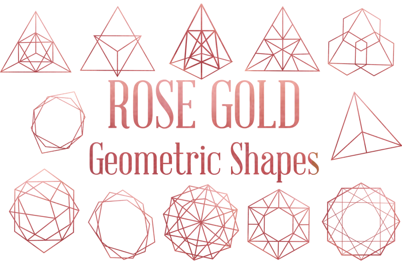 rose-gold-geometric-shapes