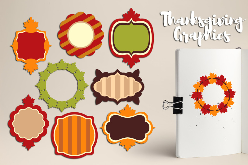 thanksgiving-frames-autumn-fall-tags-labels-graphics