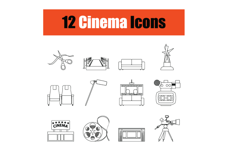 set-of-cinema-icons