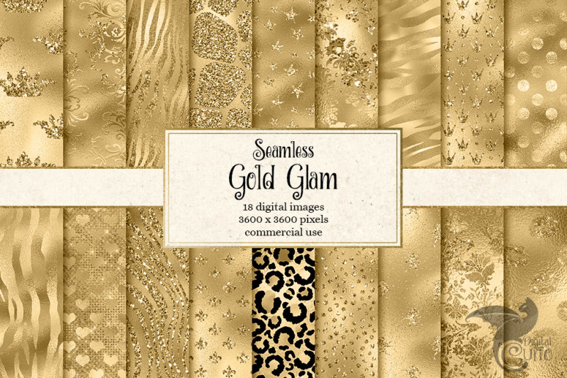 gold-glam-digital-paper