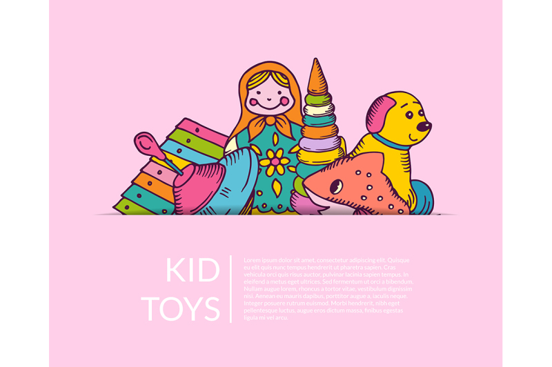 vector-round-pile-of-kid-toys-elements-half-hidden-illustration