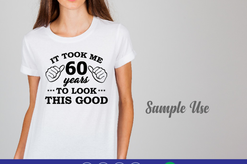 60th-birthday-vinyl-t-shirt-design