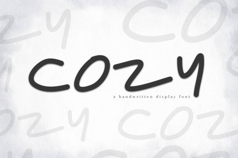 cozy-a-handwritten-display-font