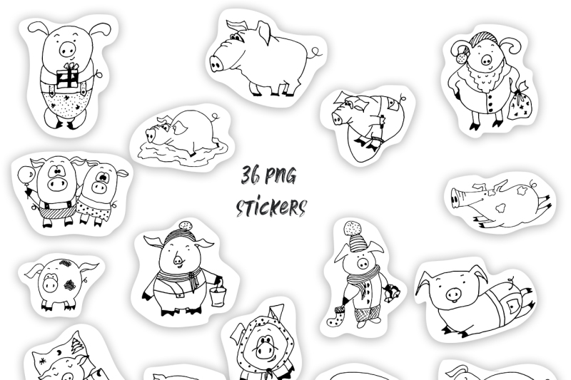 pigs-cute-vector-stickers-amp-patterns
