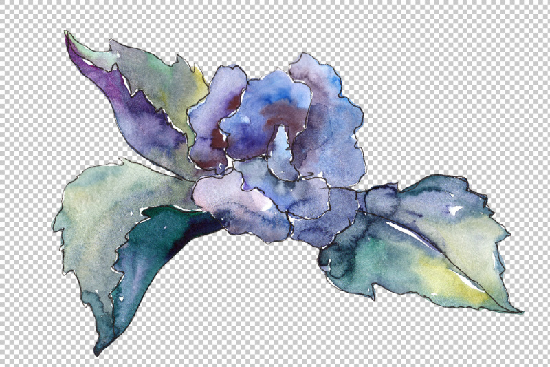 pink-and-blue-gardenia-flowers-png-watercolor-set-nbsp