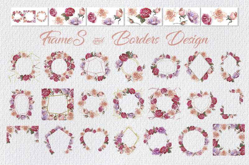 pink-and-beige-roses-png-watercolor-set