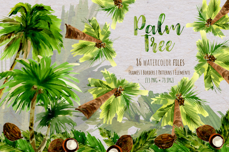 palm-tree-png-watercolor-set-nbsp