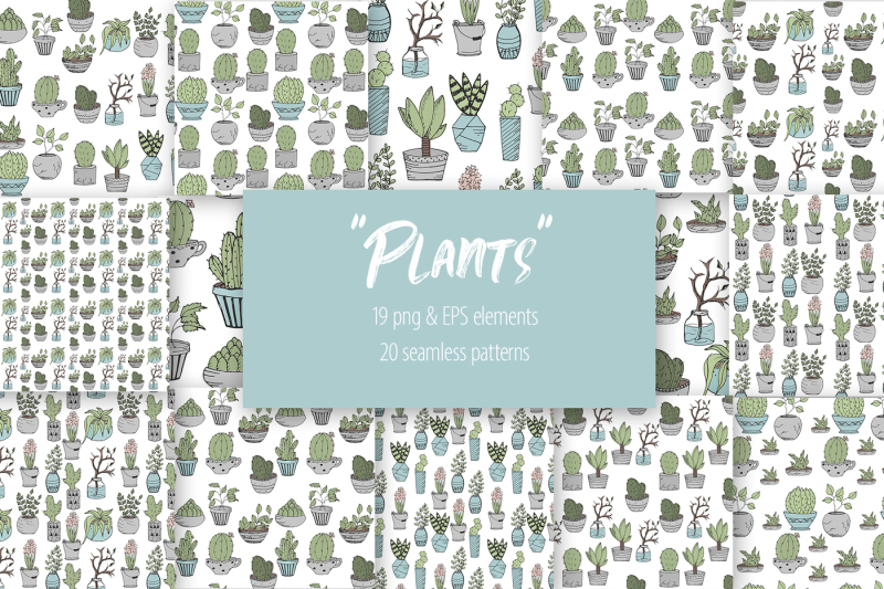 plants-vector-clipart-amp-patterns