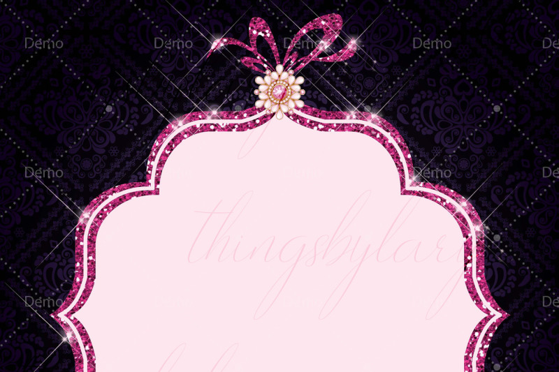 16-pink-frame-glitter-and-jewelry-frame-clip-arts