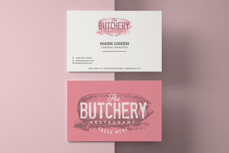 vintage-restaurant-pork-logo-and-card